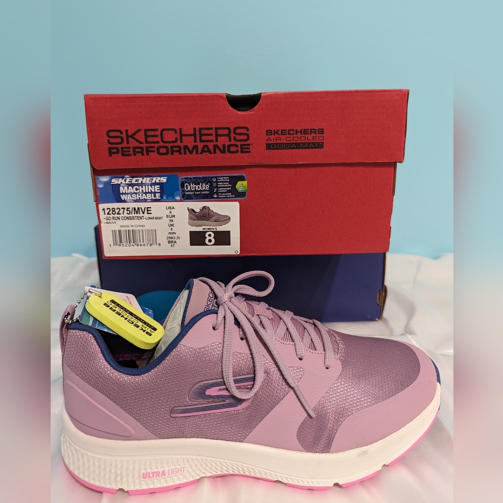 Skechers Women's Go Run Consistent Lunar Night Sneakers Ortholite